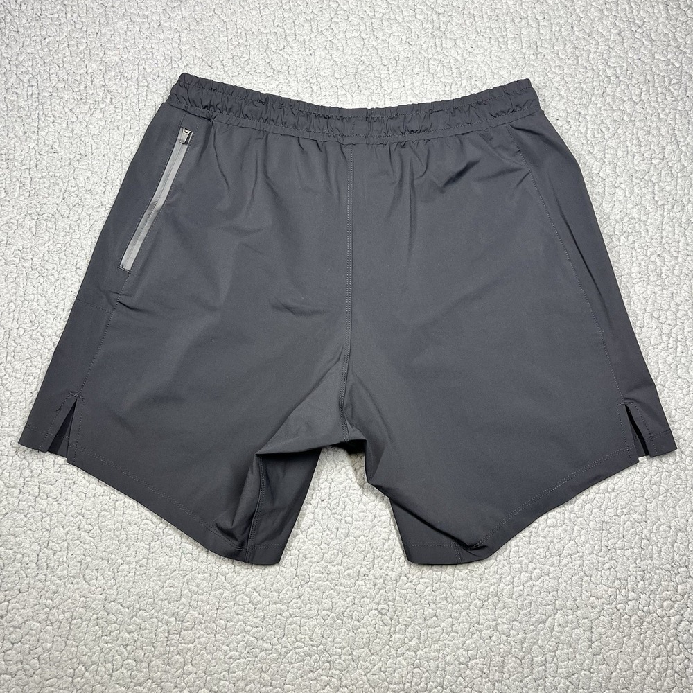 WOLACO Training Shorts Performance Mens Sz S Blac Yellow Drawstring Athletic Gym - Picture 4 of 12